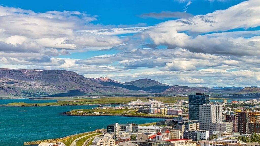 Reykjavik, Iceland: Powered by renewable energy sources like geothermal and hydropower.