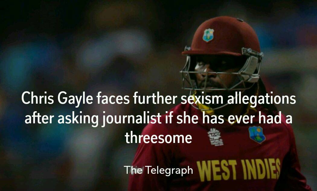 Chris Gayle Insults A Female Journo In Bangalore