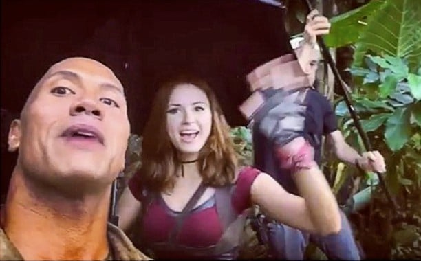 Rain on the Sets of Jumanji, Spirits are Just as high as Ever!