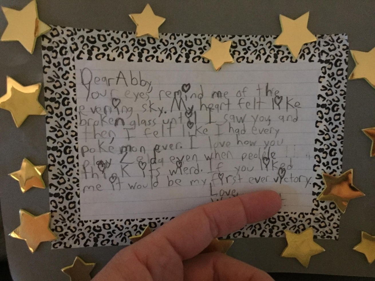 5th Grader's Love Letter Redefines Romance