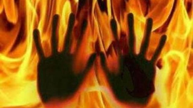 First sold, then gang-raped, eventually forced to burn herself